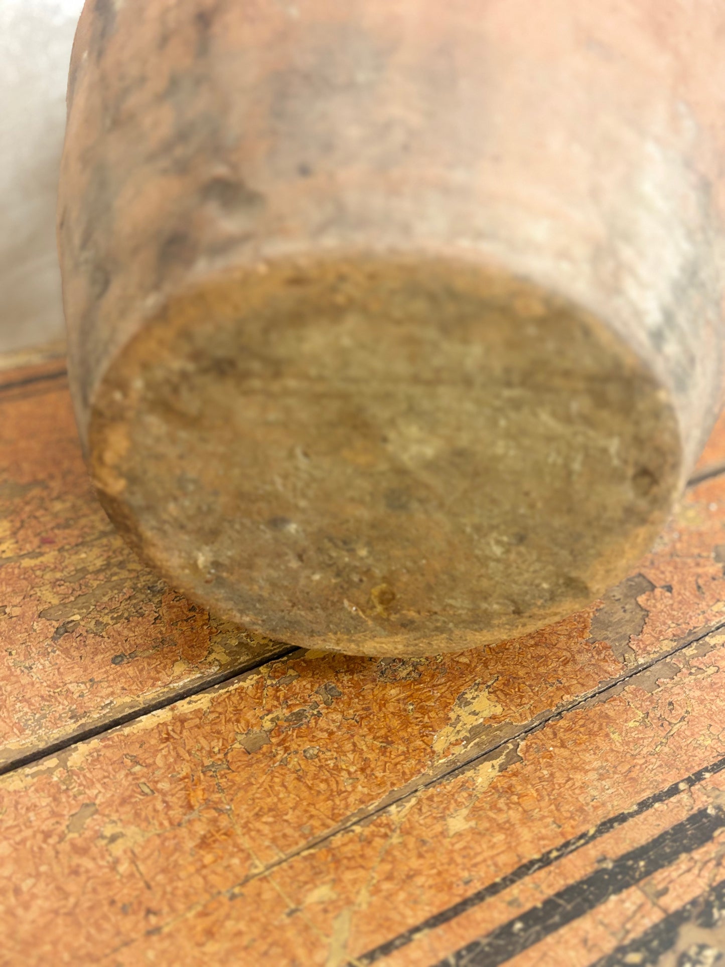 Terracotta Amphora Jug with Drip Glaze and Floral Design