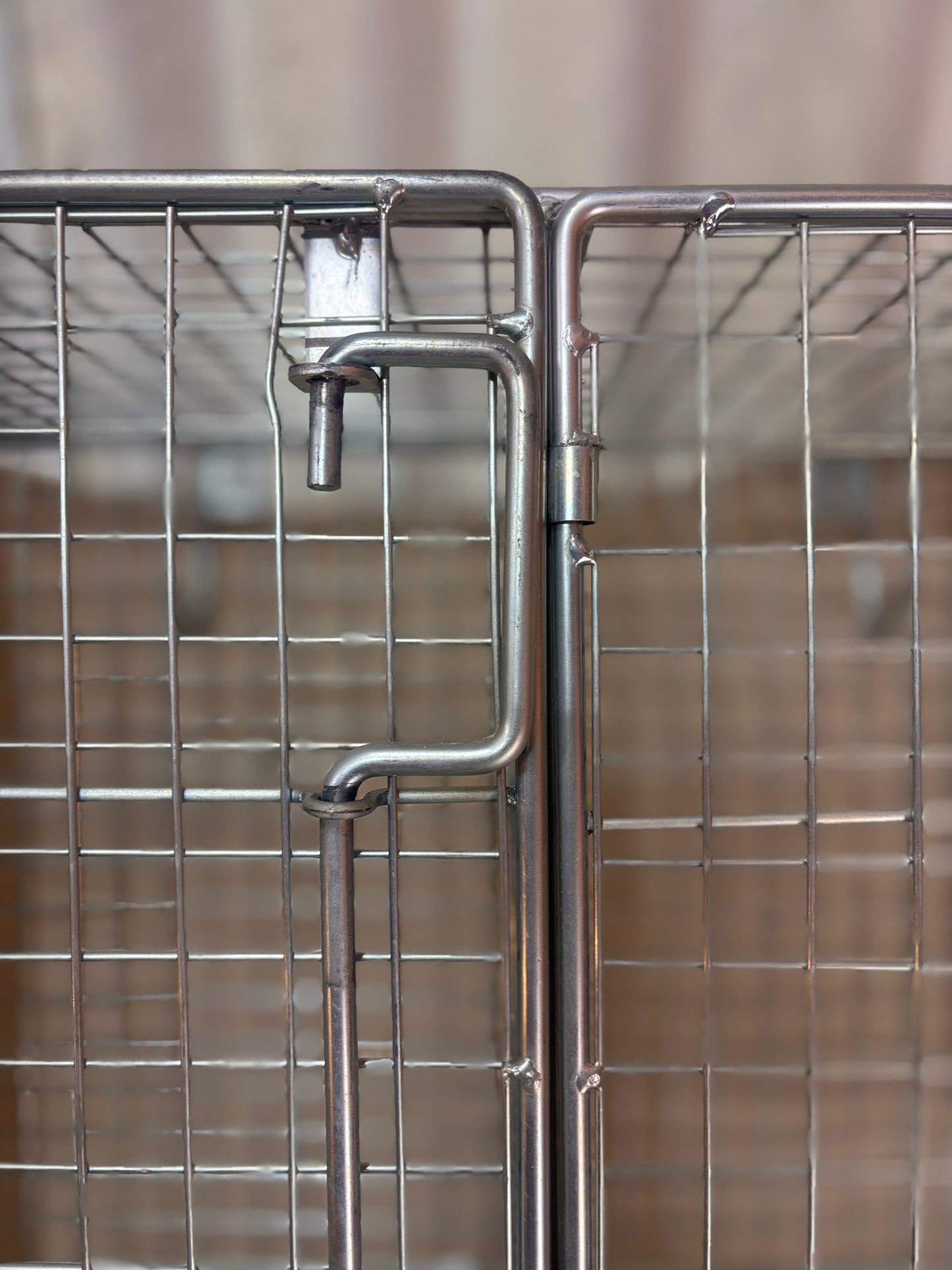 Industrial Vintage Wire Mesh Locker latch
