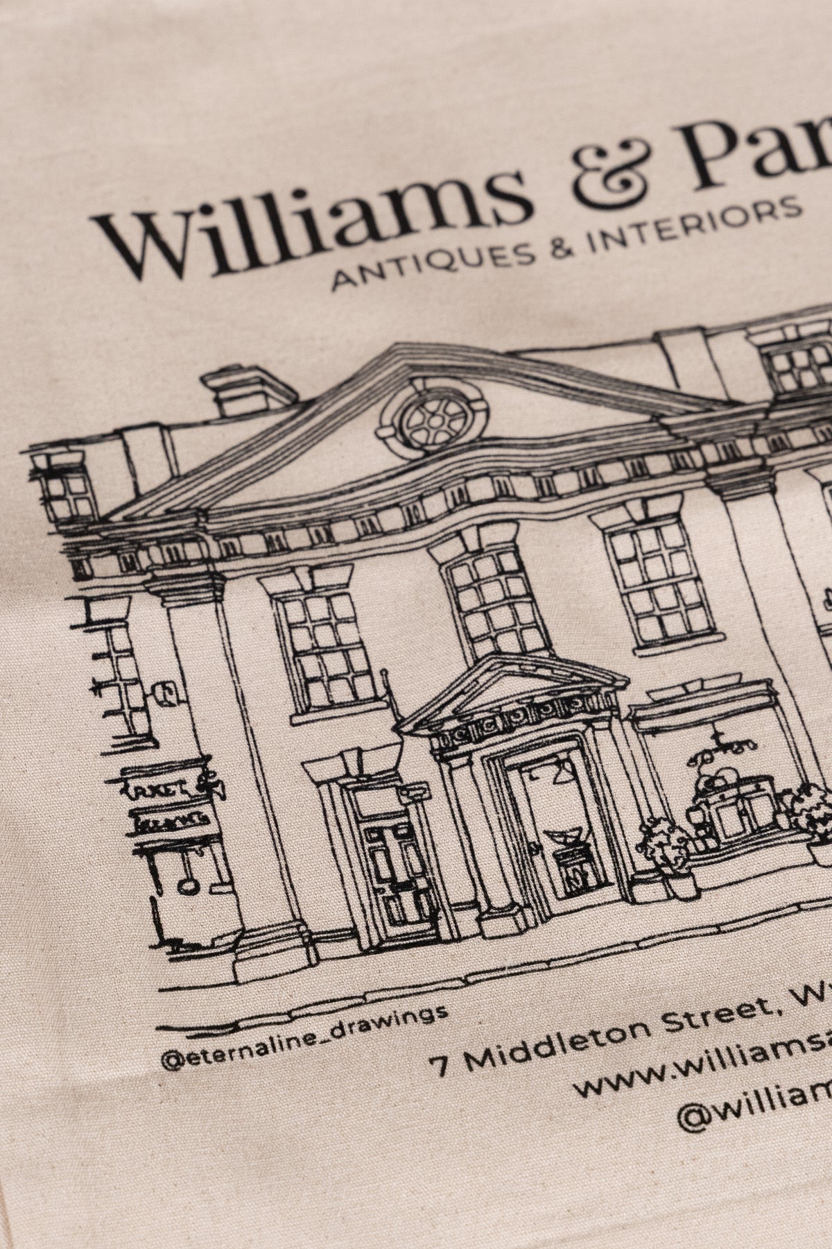 Williams & Parfitt Illustrated Cotton Tote Bag