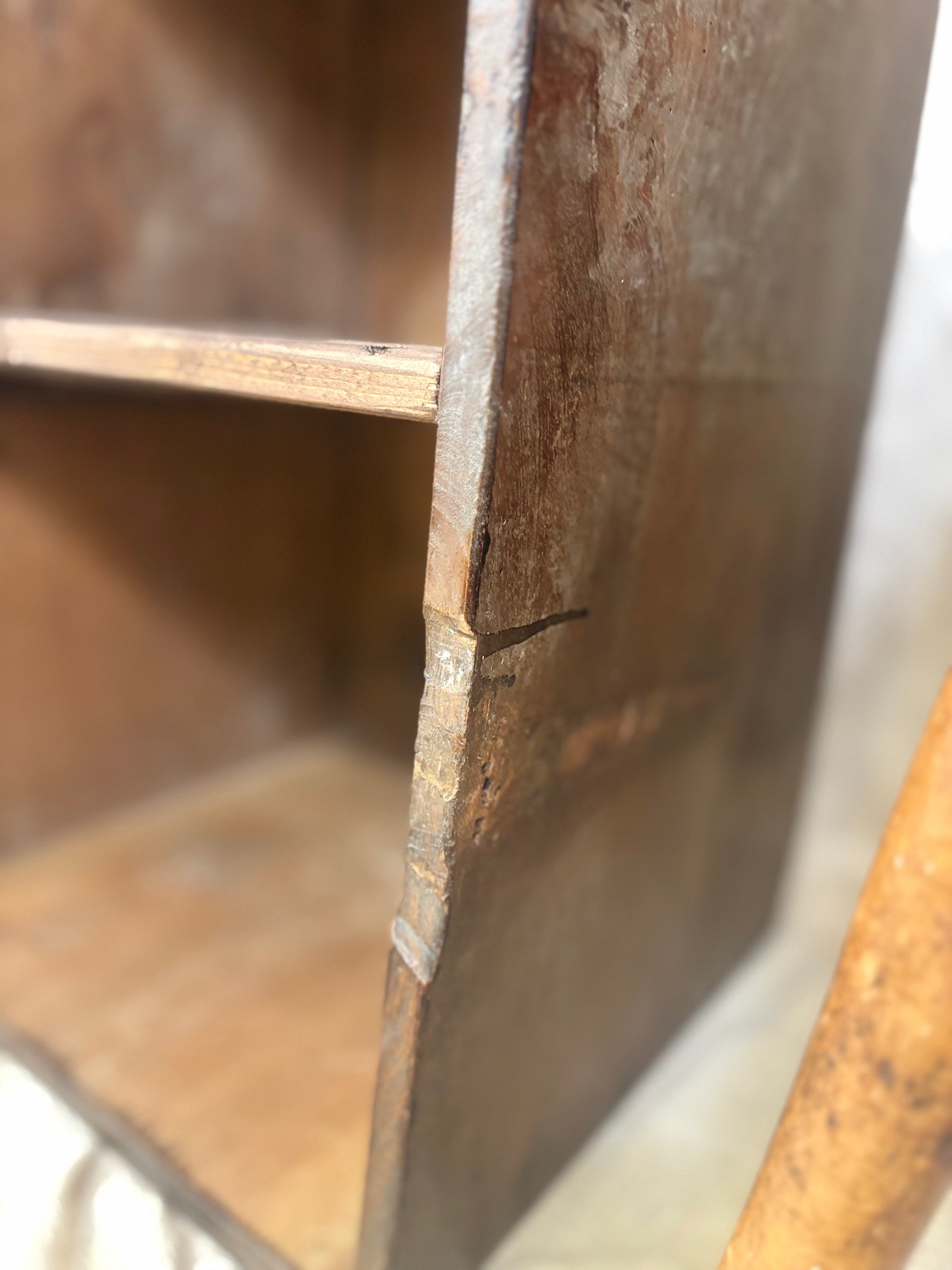 Vintage Rustic Wooden Shelving Unit Repurposed Antique Trunk Storage Cabinet