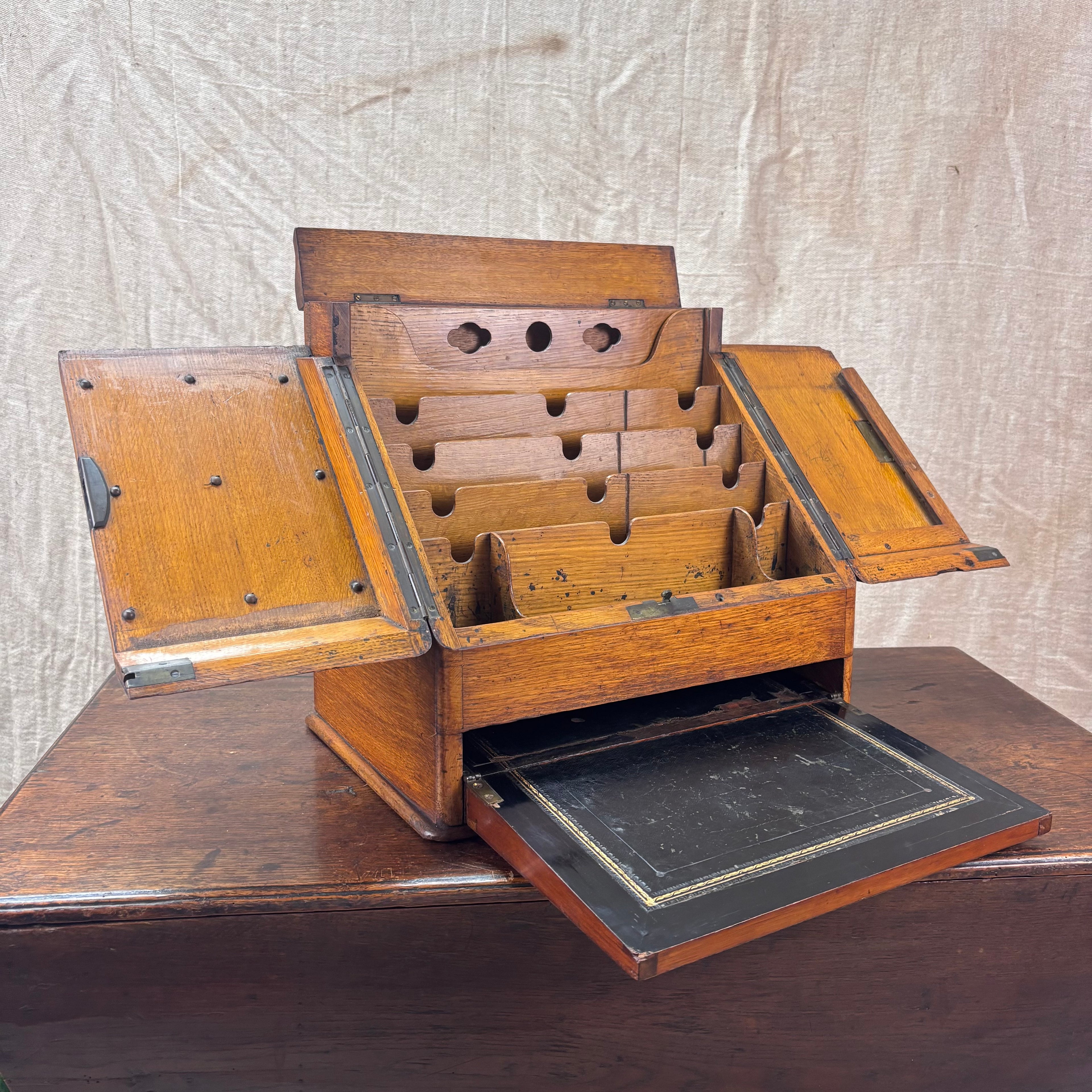 Oak Stationary or Writing Box.