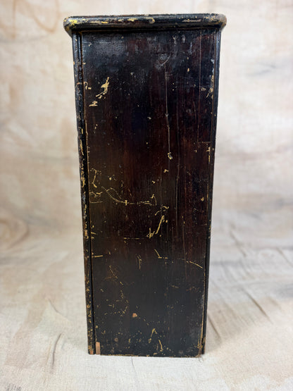 Antique Wall Cupboard Rustic 2 Door Hanging Cabinet