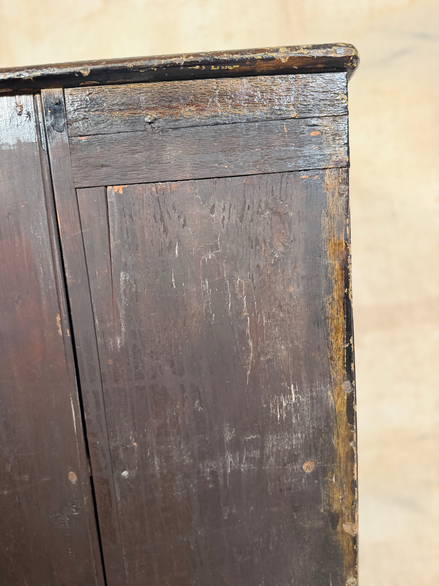 Antique Wall Cupboard Rustic 2 Door Hanging Cabinet
