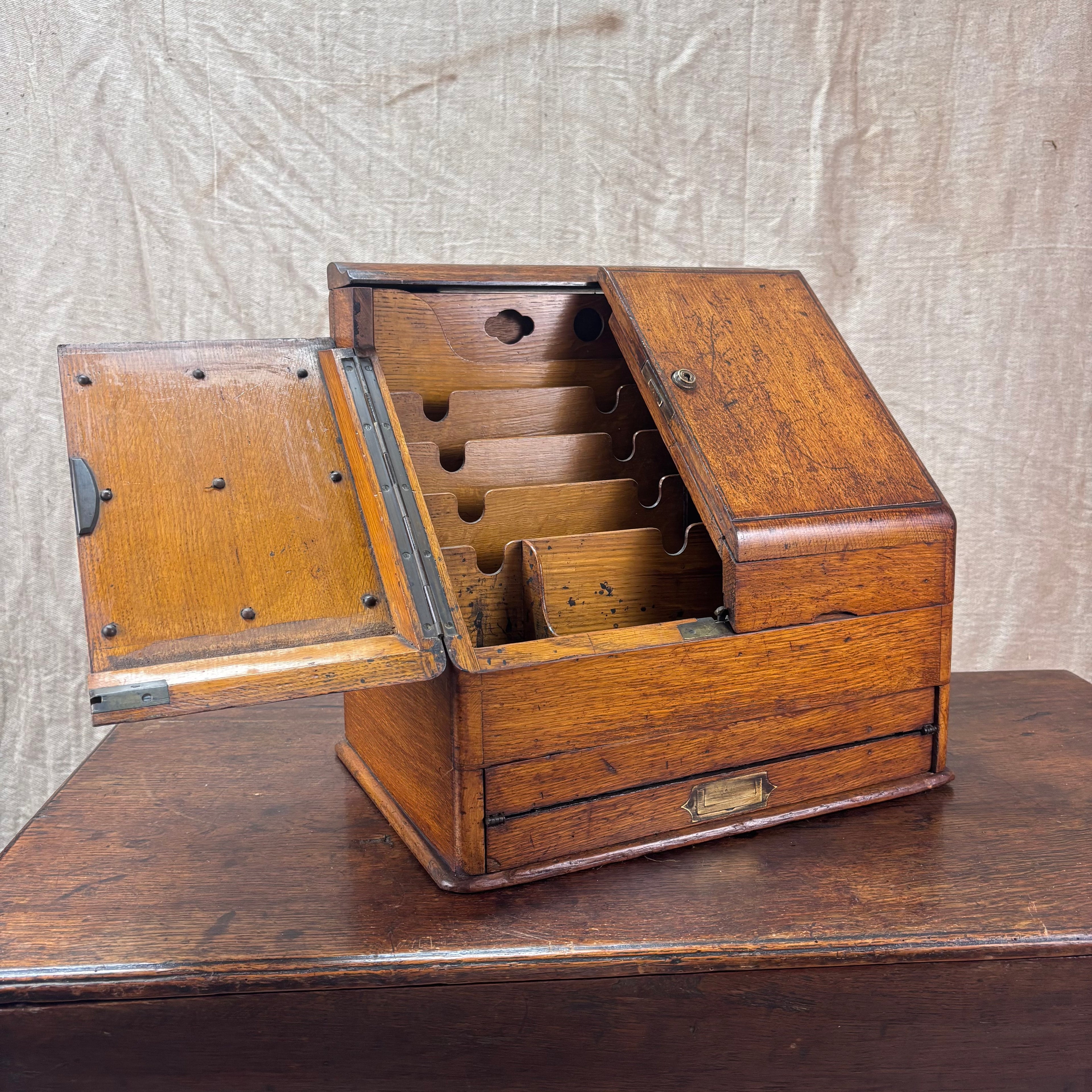 Oak Stationary or Writing Box.