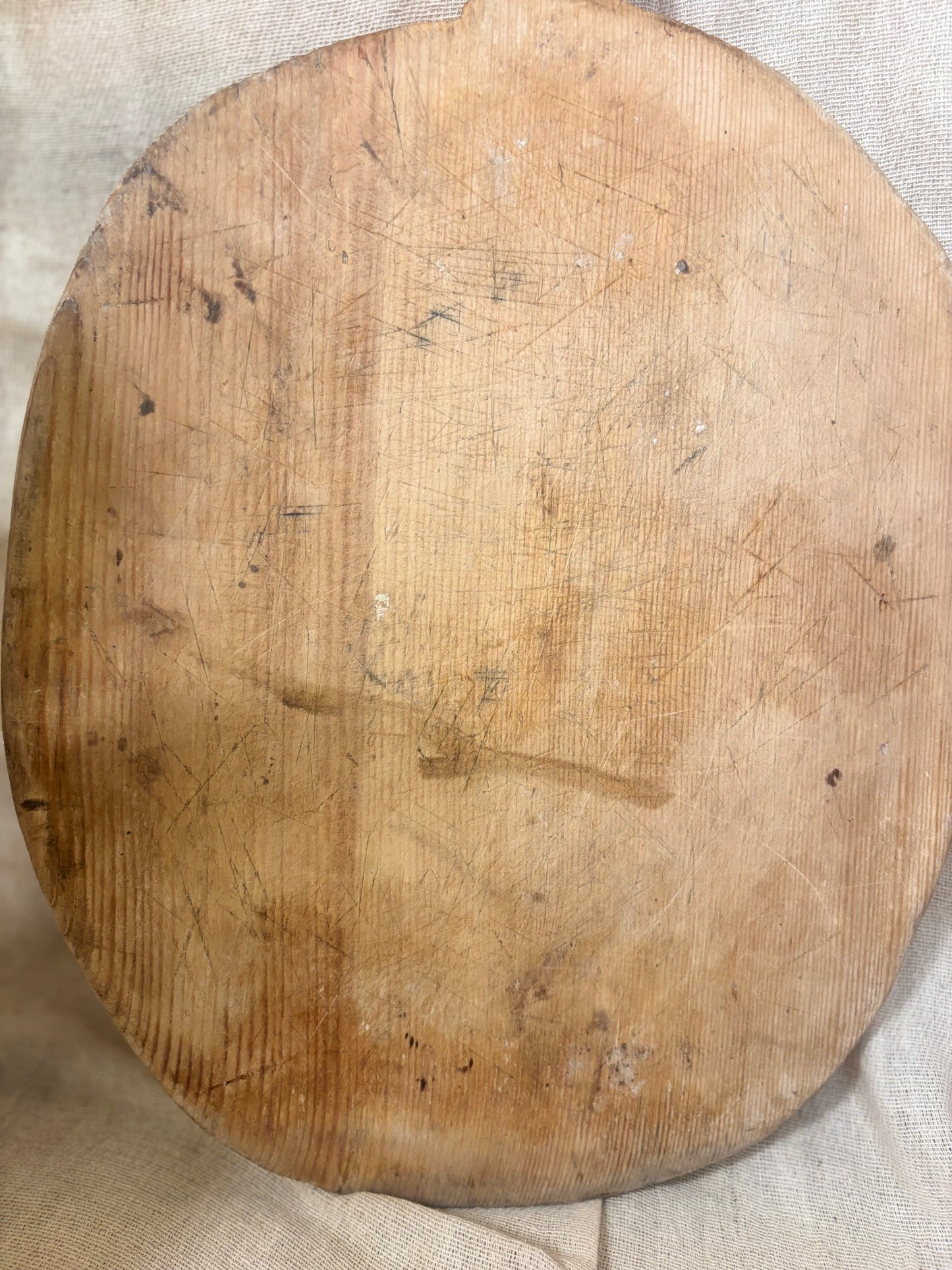 Antique Farmhouse Breadboard, Rustic Paddle Serving Board for Charcuterie
