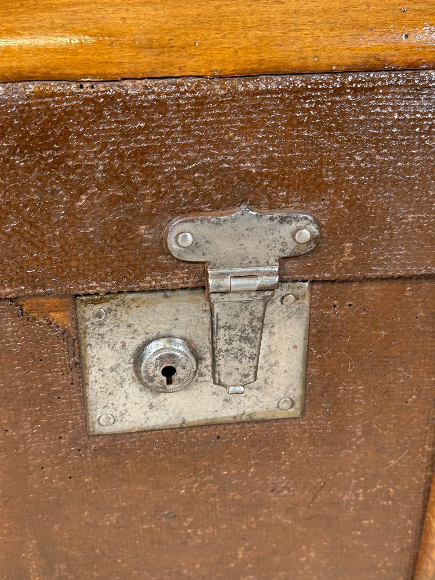 Bentwood Steamer Trunk latch detail