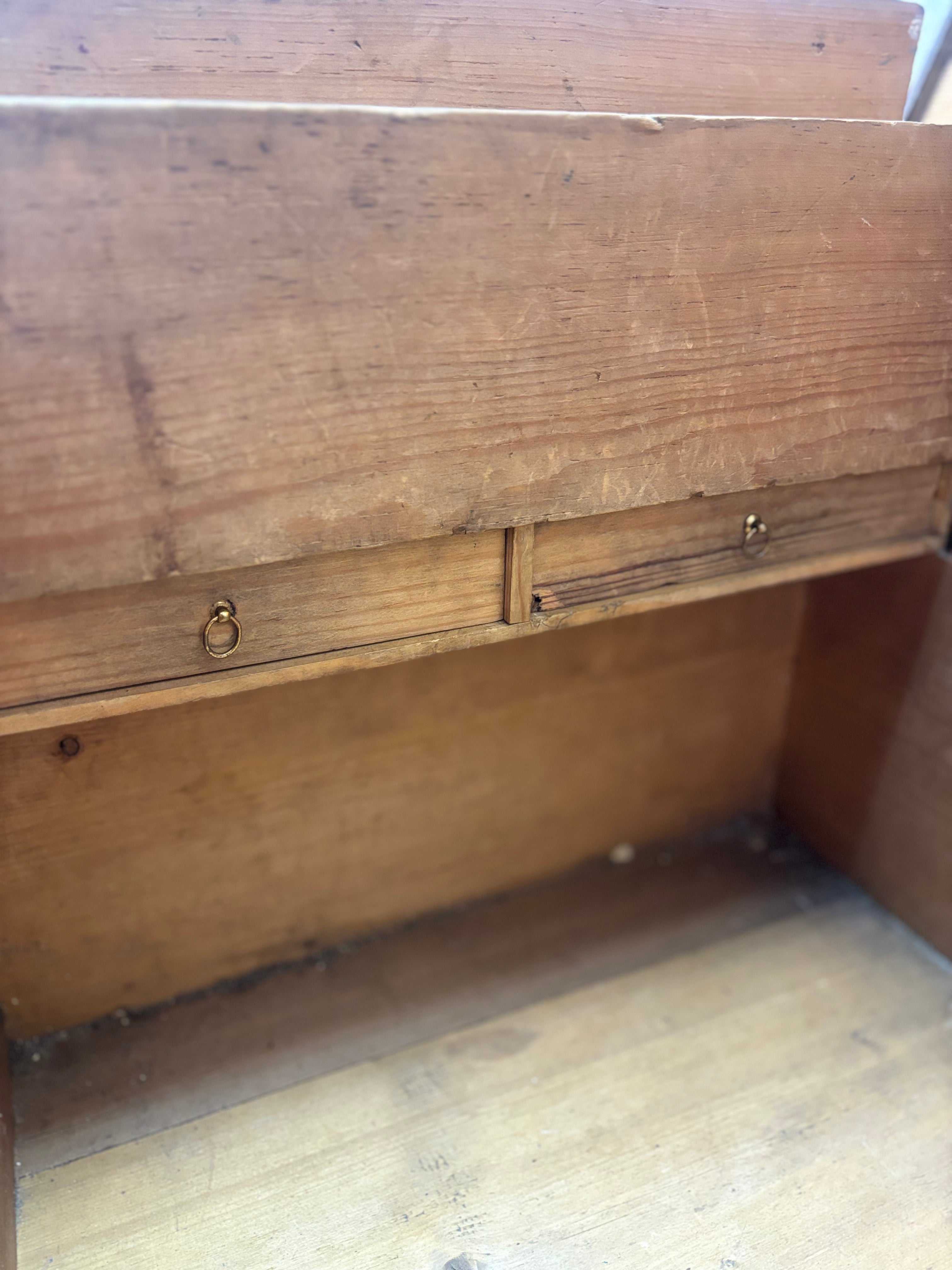 Close-up of a secret drawers.