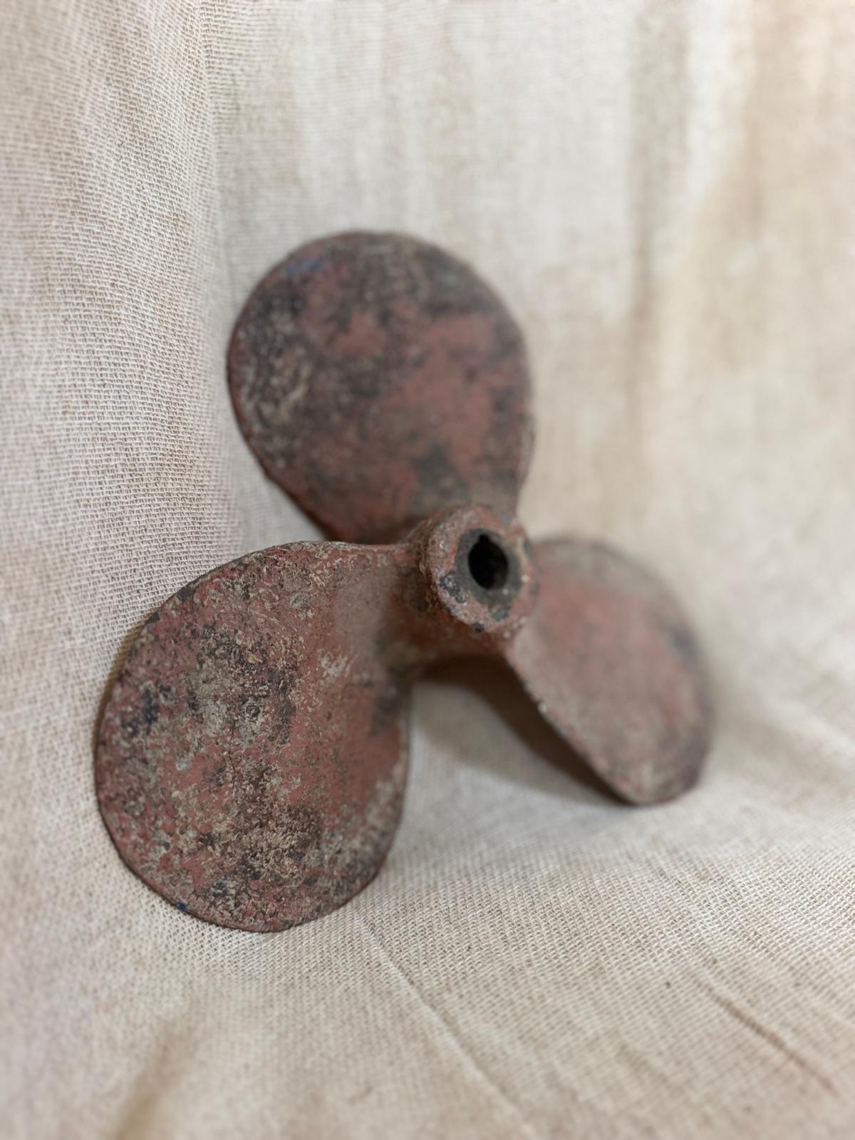 Antique Bronze Boat Propeller | Vintage Nautical Marine Decor [S]