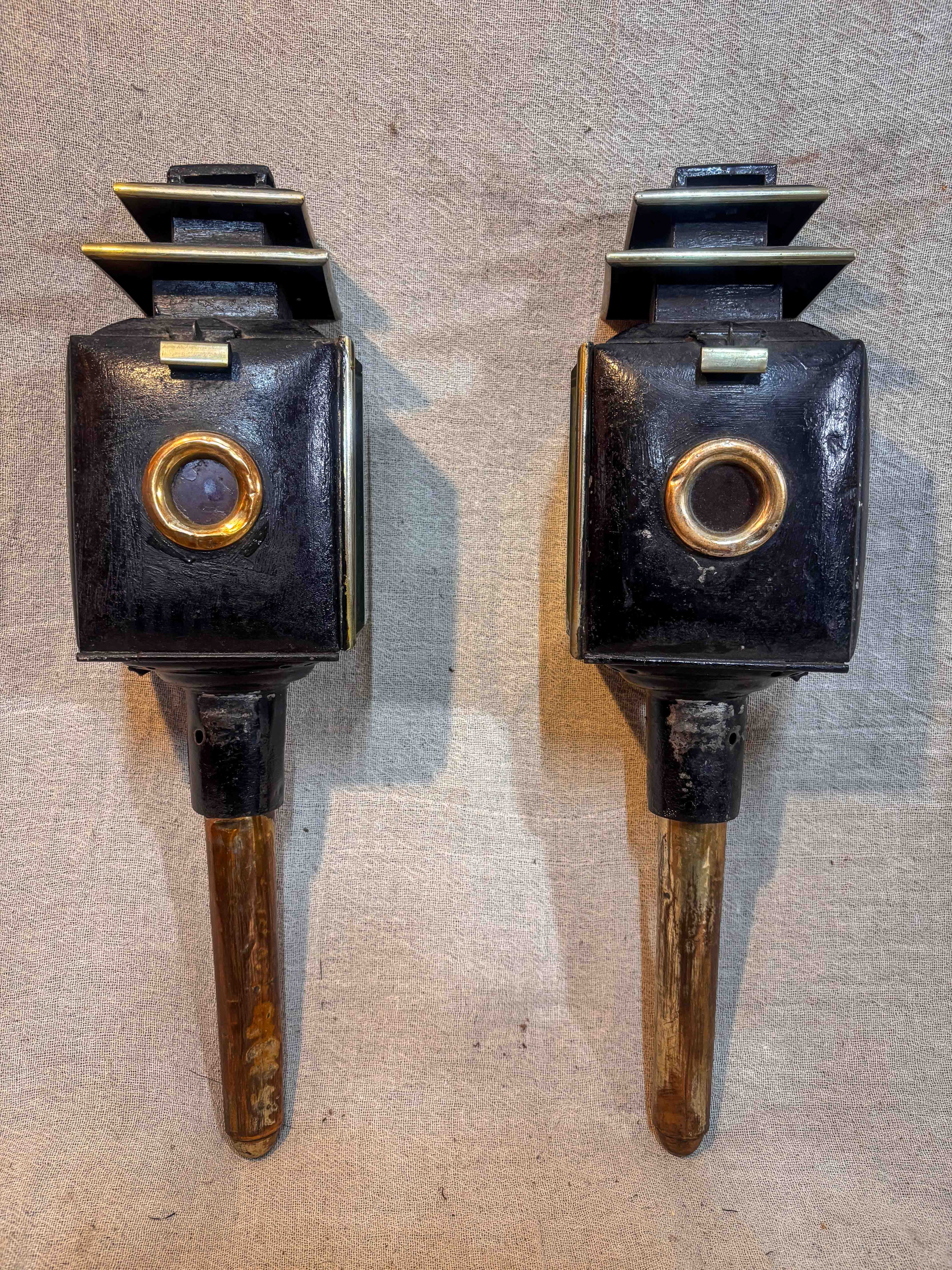 Pair of Antique carriage lamps