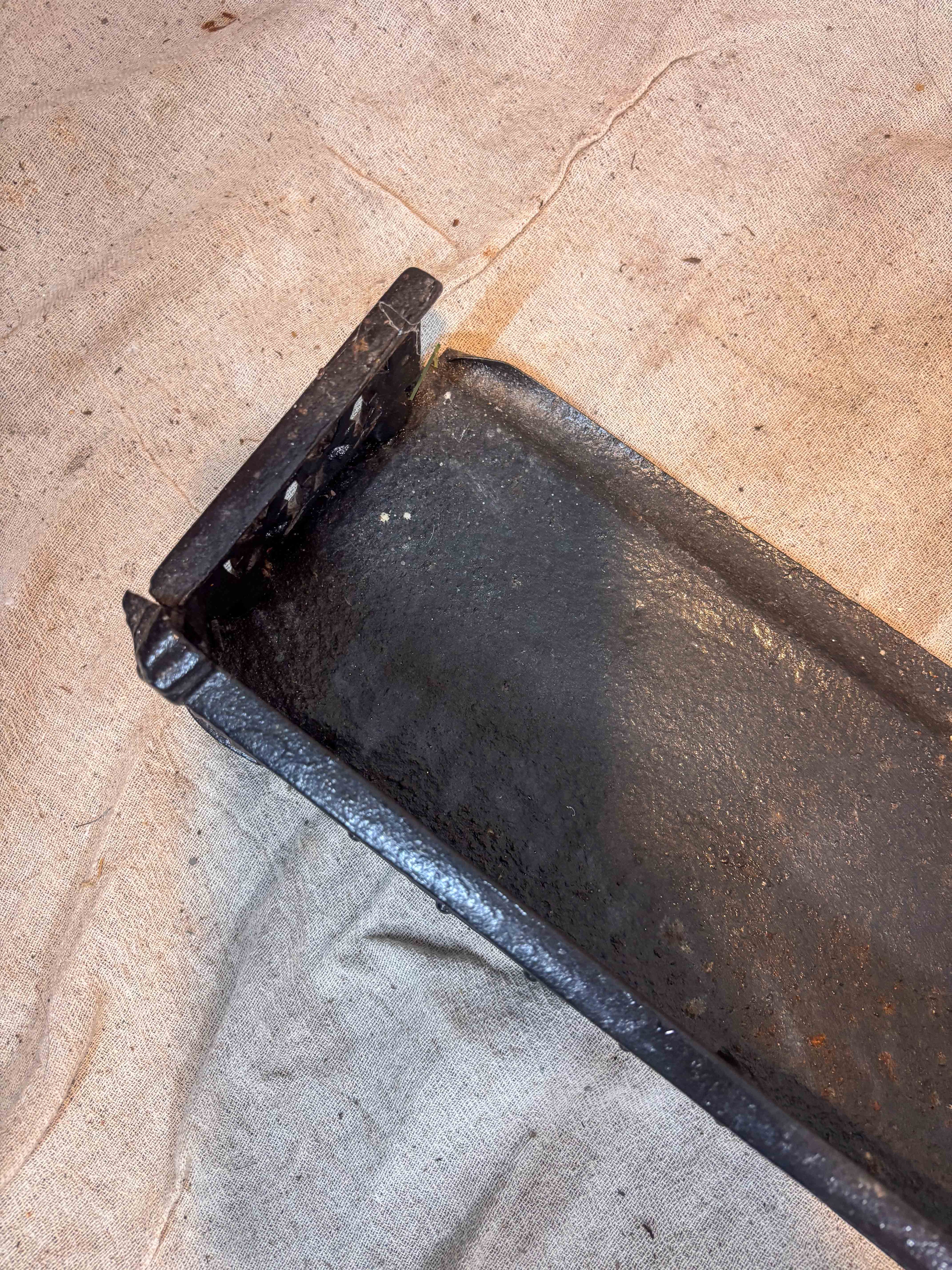 fireplace fender on a cloth background