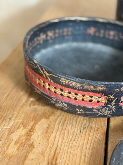Chinese lacquered Wedding basket