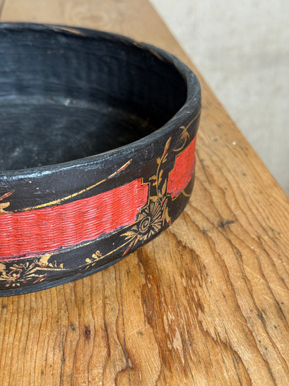 Chinese lacquered Wedding basket