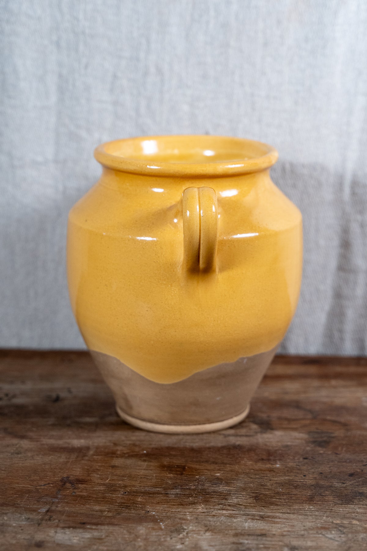 French Demi-Glazed Terracotta Confit Pot - Medium