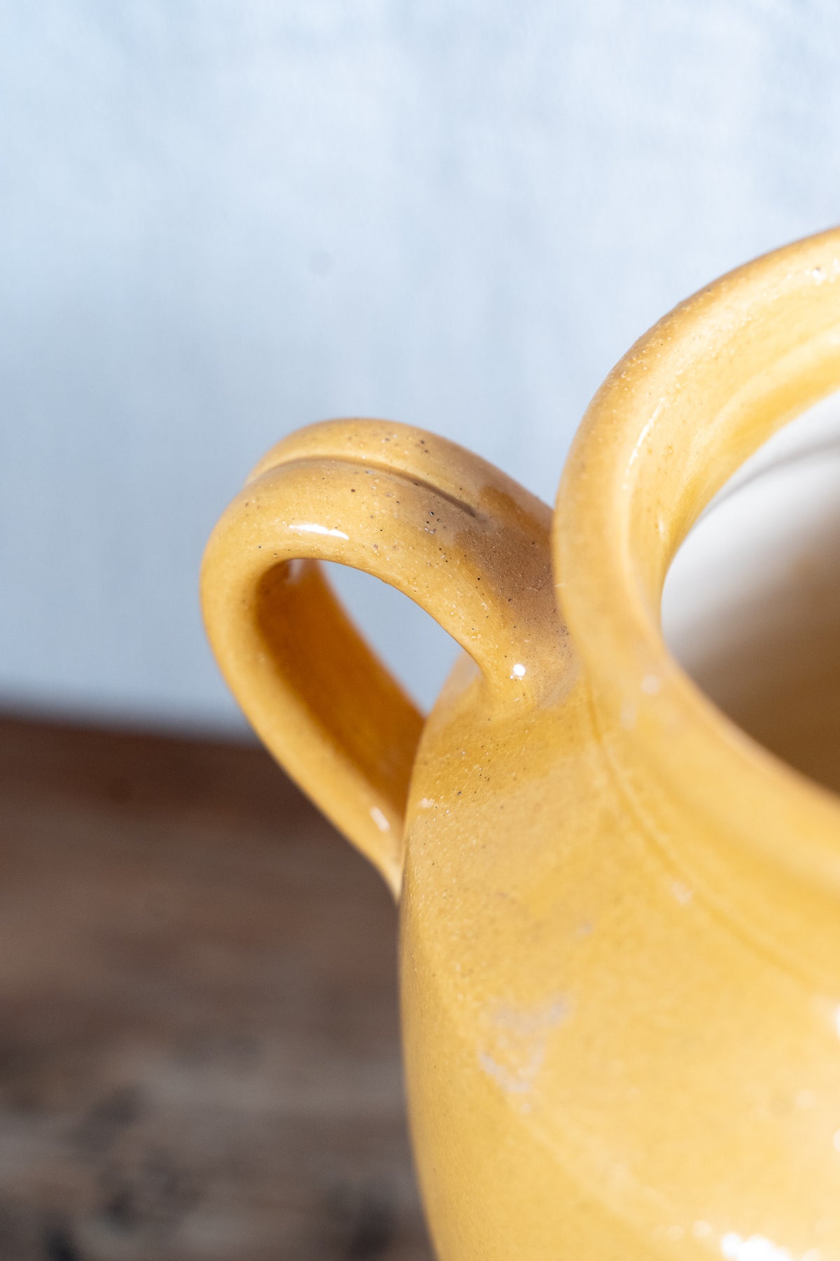 French Demi-Glazed Terracotta Confit Pot - Medium