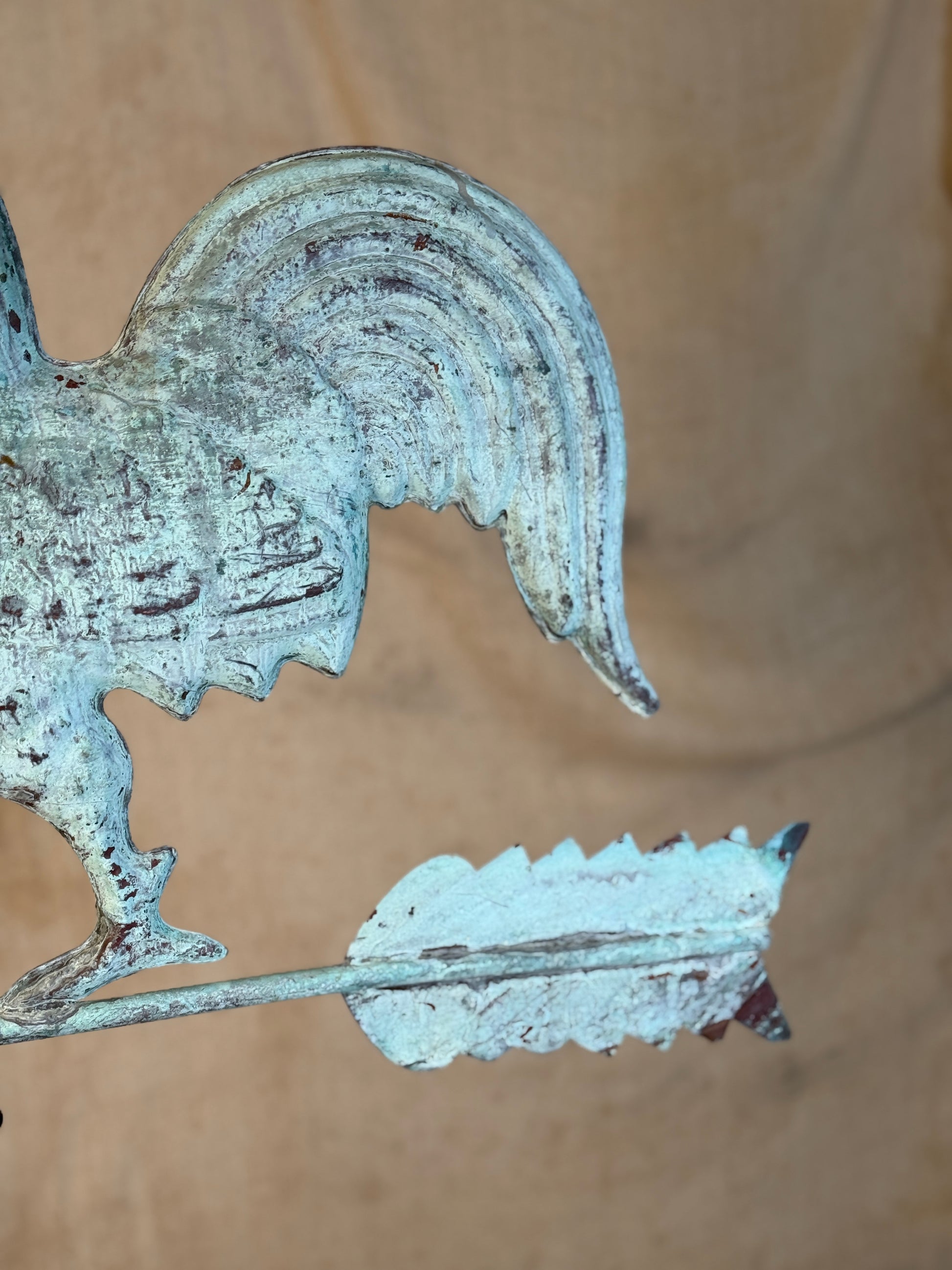 Copper Rooster Weather Vane