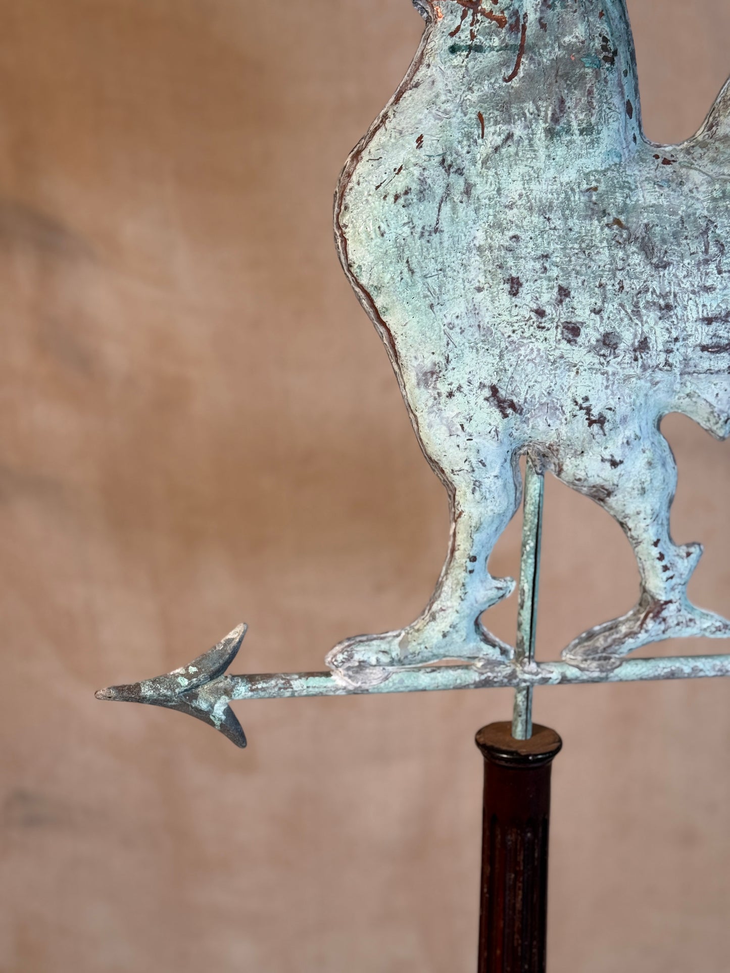 Copper Rooster Weather Vane