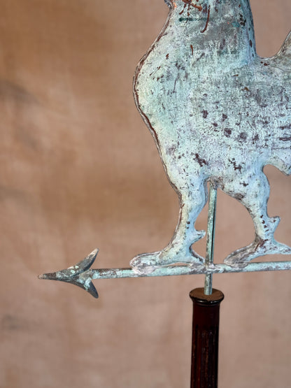 Copper Rooster Weather Vane