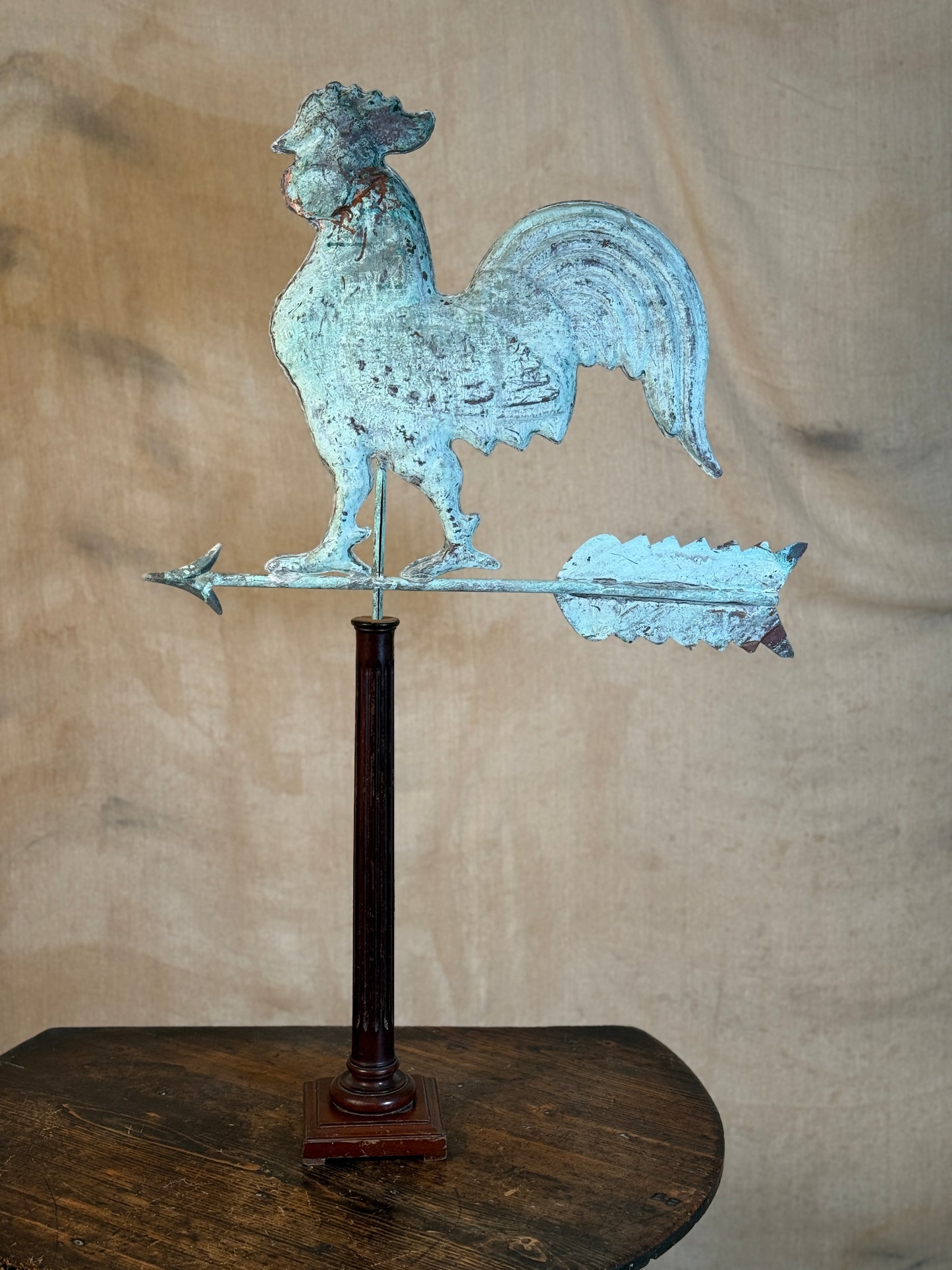 Copper Rooster Weather Vane