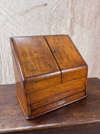 Oak Stationary or Writing Box.
