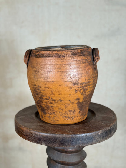 French Rustic Ceramic Confit Pot or Urn