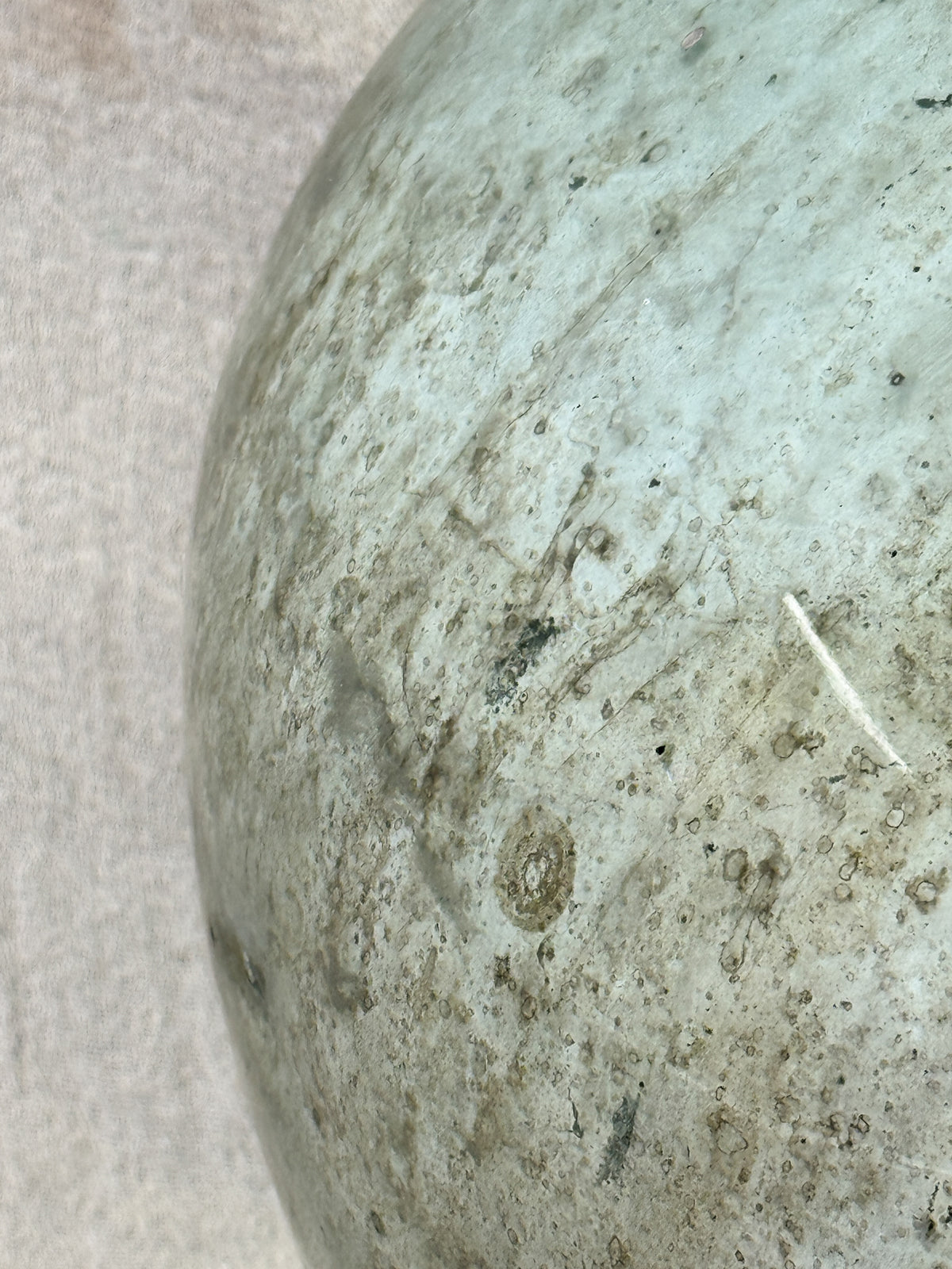 19th Century Green Glass Carboy with Pauncefote Armorial