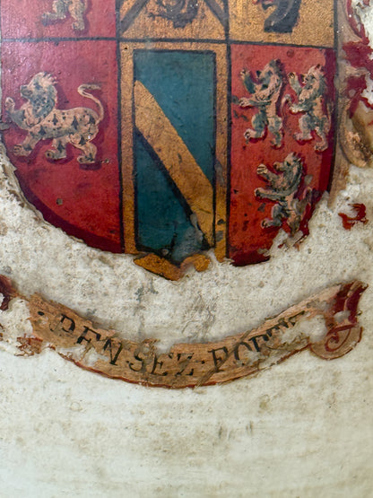 19th Century Green Glass Carboy with Pauncefote Armorial
