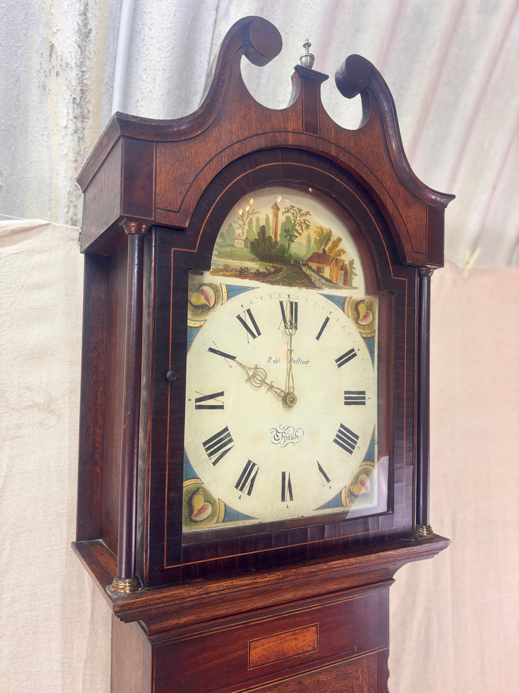 Grandfather longbody clock face