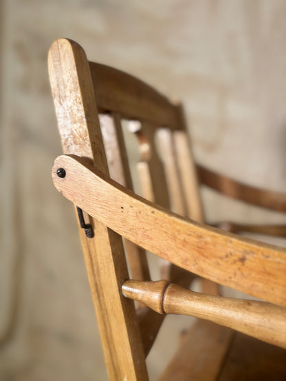 Metamorphic Wooden High Chair | Antique Convertible Nursery Chair