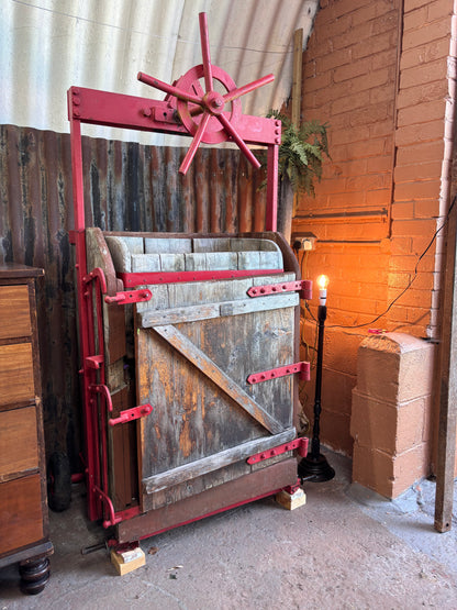 Cattle Crush Repurposed as a Garden Planter