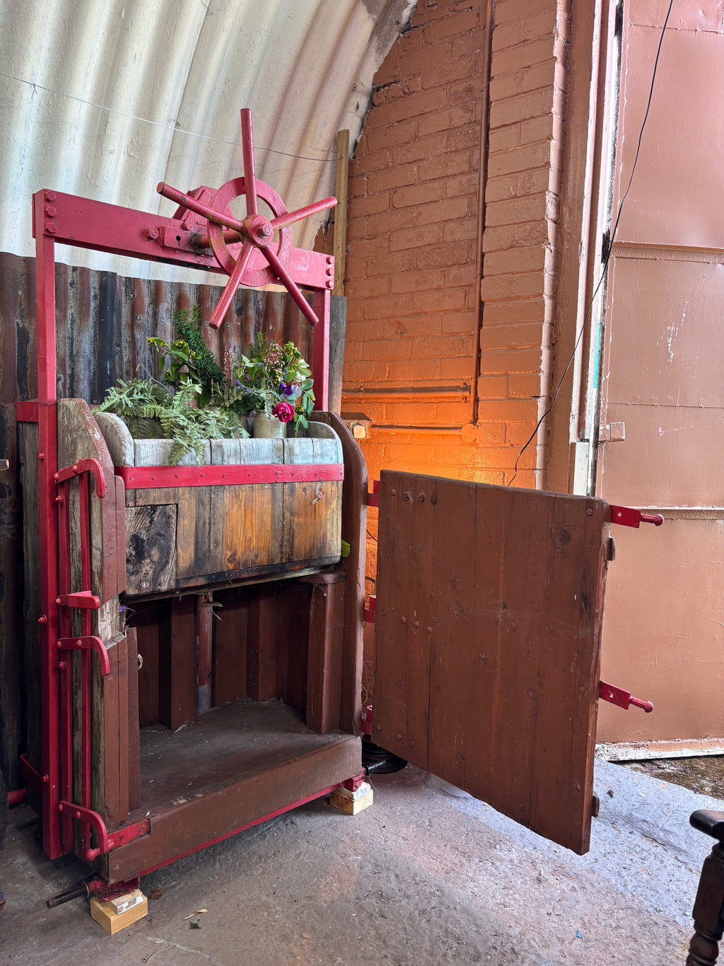 Cattle Crush Repurposed as a Garden Planter