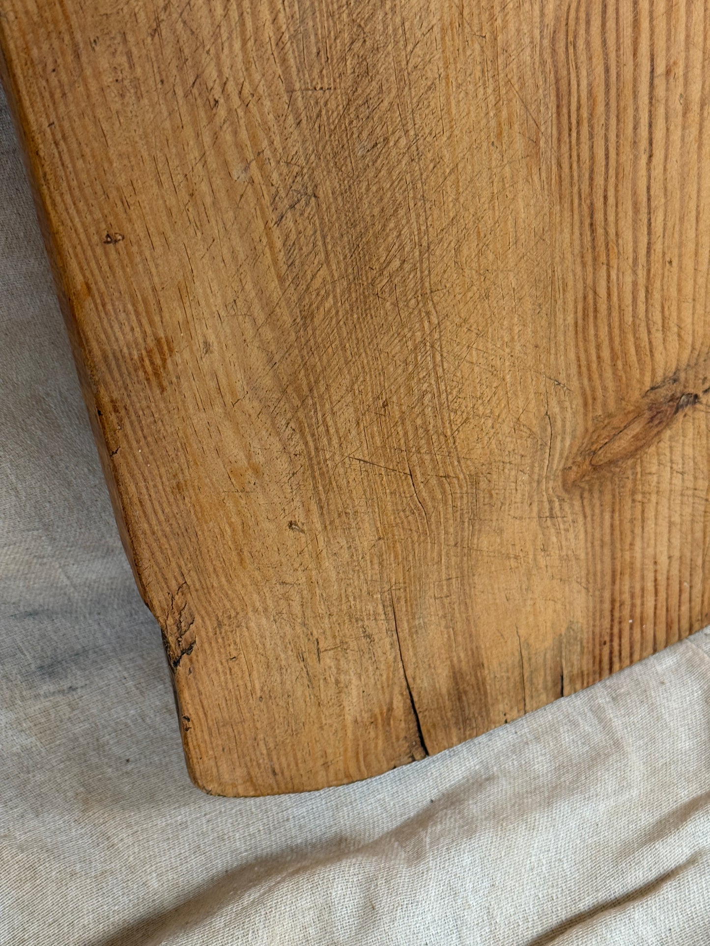 Huge Antique Farmhouse Serving Board Rustic Wooden Bread Board