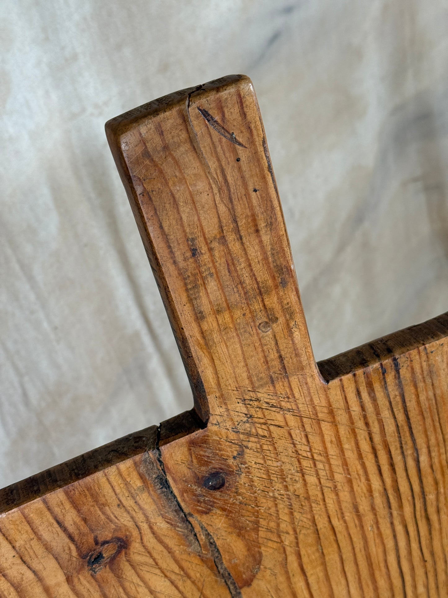 Huge Antique Farmhouse Serving Board Rustic Wooden Bread Board