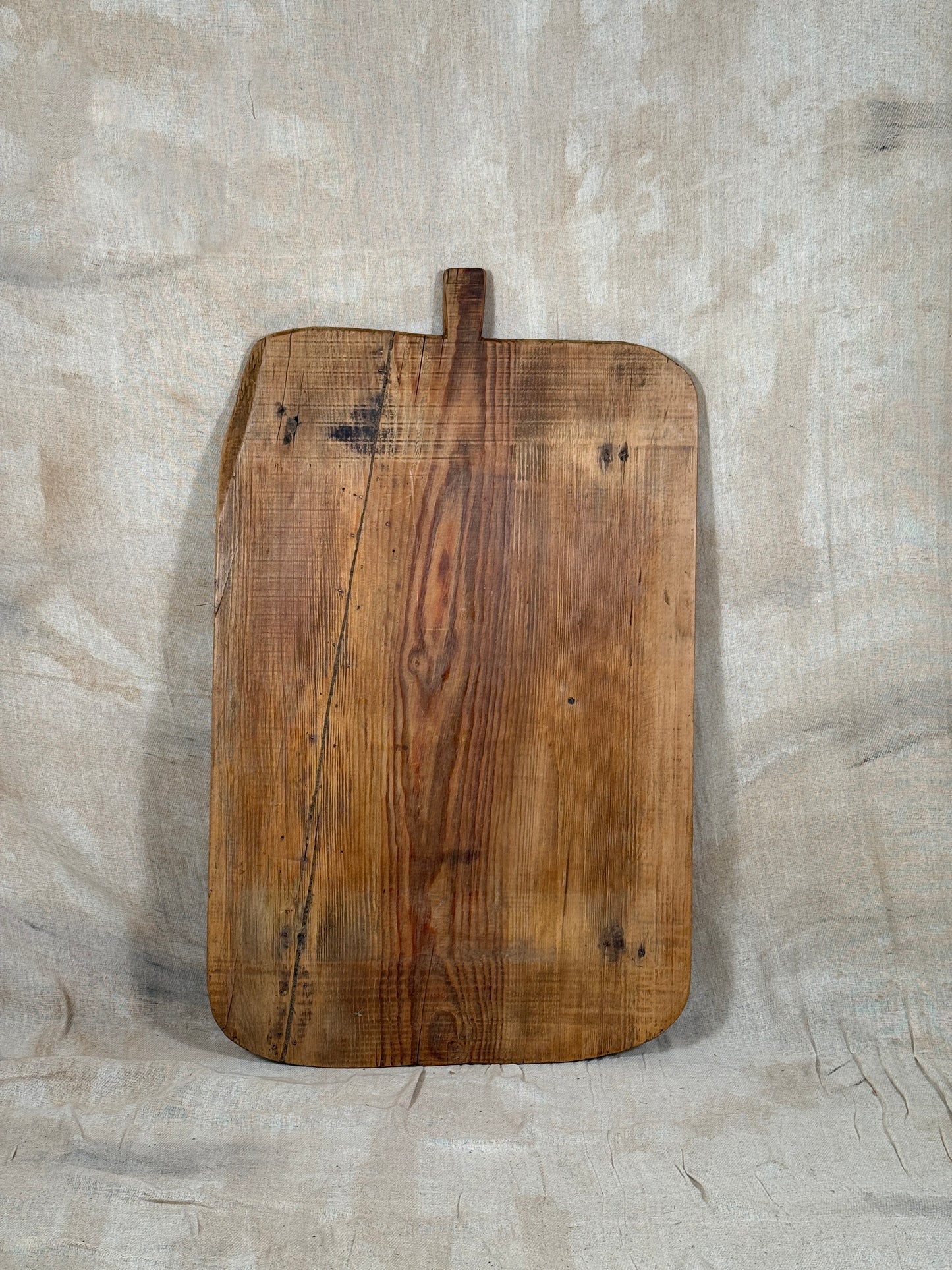 Antique Rustic Wooden Serving Board From Single Wide Plank