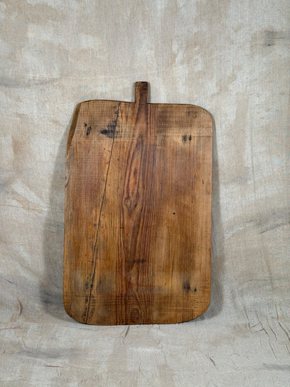 Antique Rustic Wooden Serving Board From Single Wide Plank