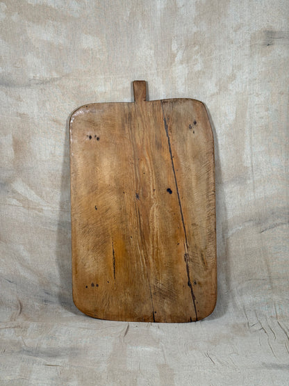 Antique Rustic Wooden Serving Board From Single Wide Plank