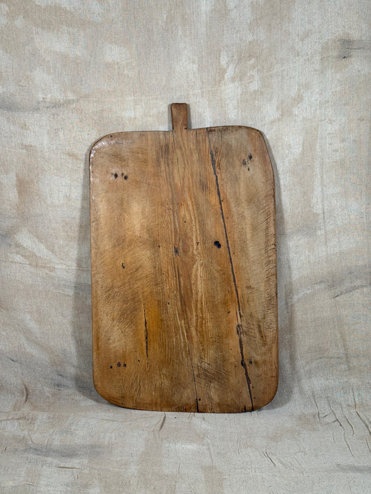 Antique Rustic Wooden Serving Board From Single Wide Plank