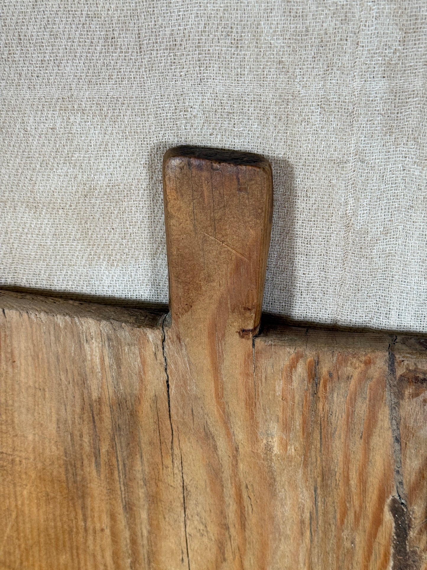 Antique Rustic Wooden Serving Board From Single Wide Plank