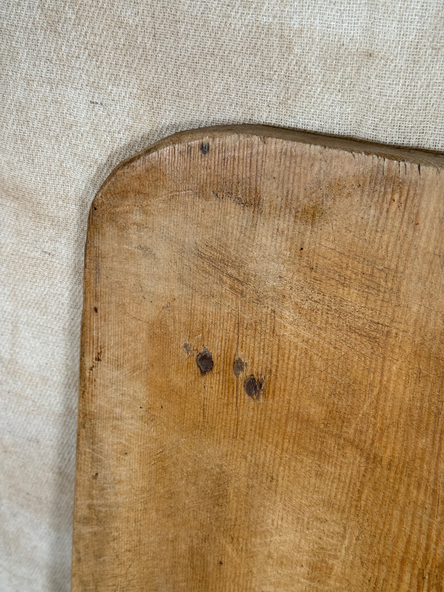 Antique Rustic Wooden Serving Board From Single Wide Plank