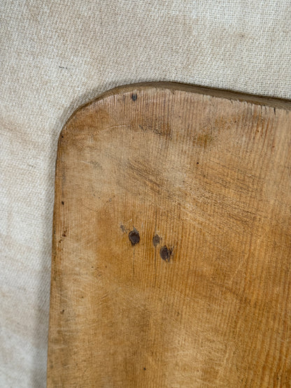 Antique Rustic Wooden Serving Board From Single Wide Plank