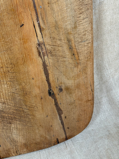 Antique Rustic Wooden Serving Board From Single Wide Plank