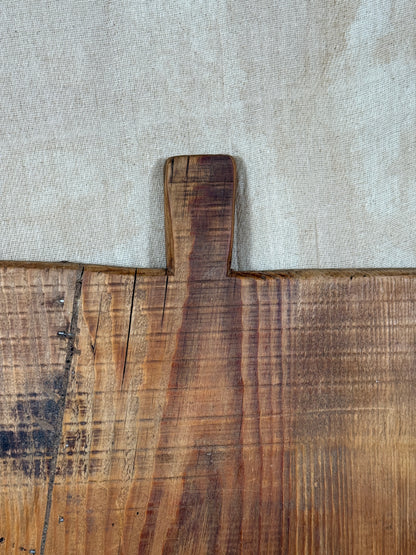 Antique Rustic Wooden Serving Board From Single Wide Plank