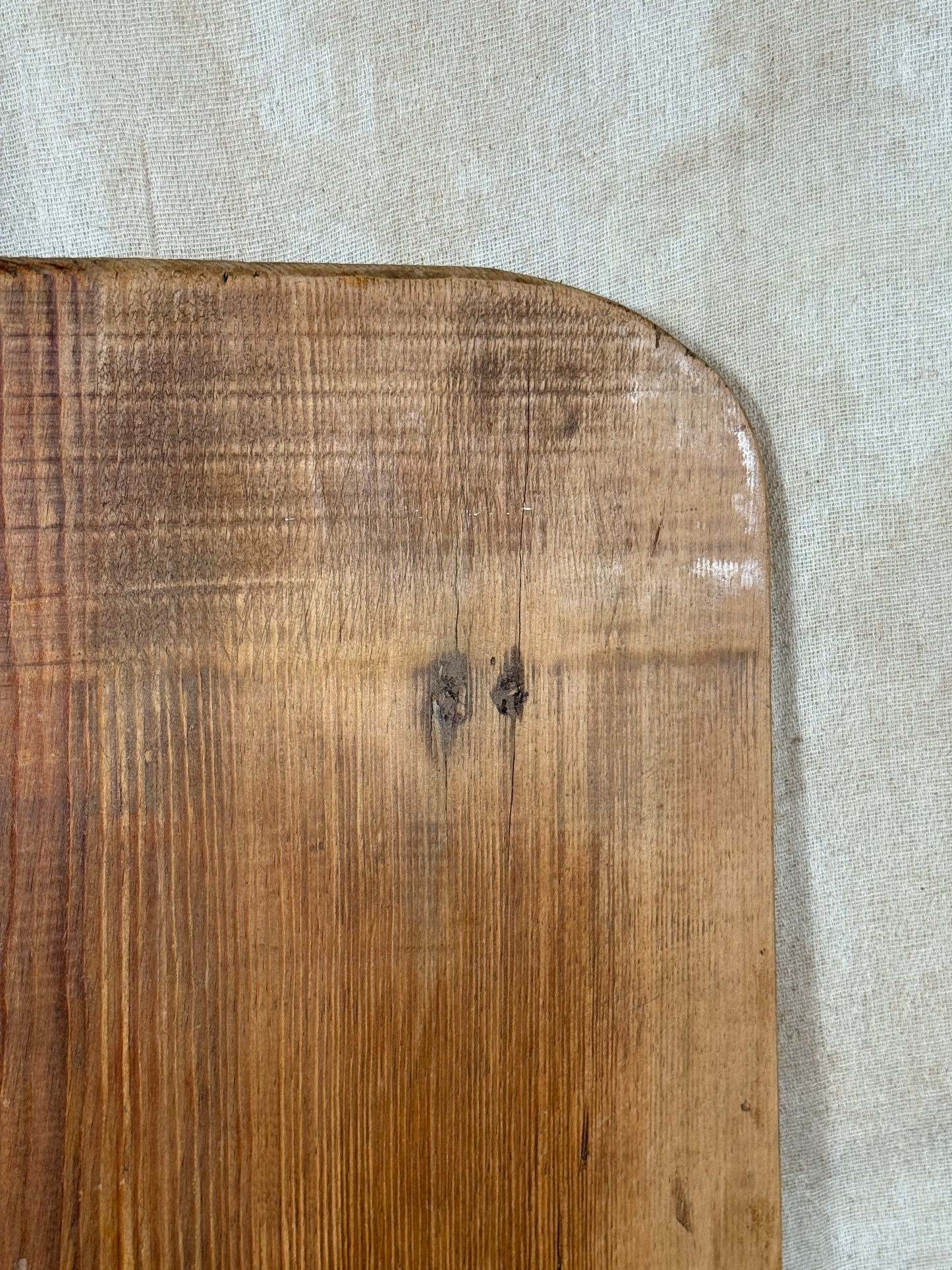 Antique Rustic Wooden Serving Board From Single Wide Plank