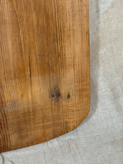 Antique Rustic Wooden Serving Board From Single Wide Plank