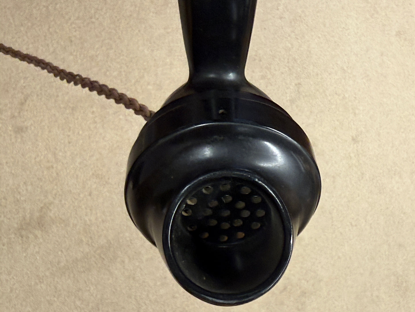 Antique Wall Mounted Wooden GPO Style Telephone with Bakelite Handset