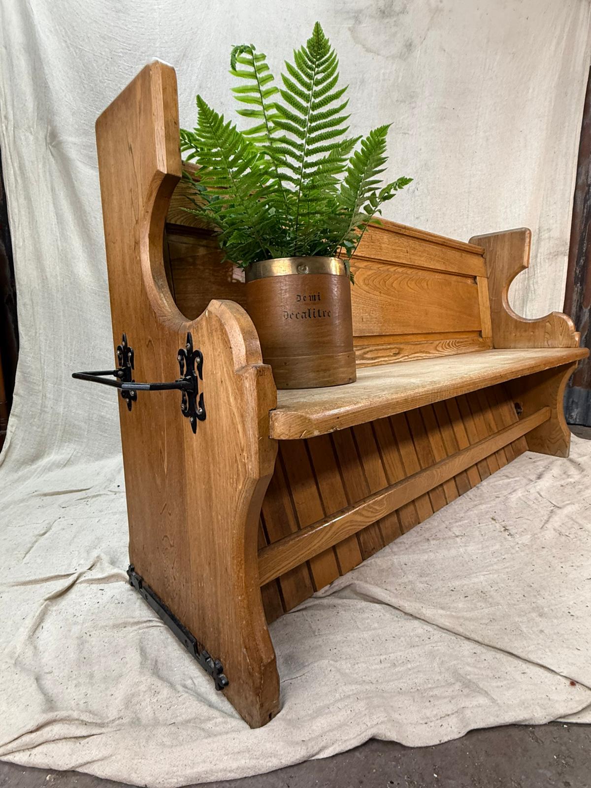 Church Pew, Golden Oak