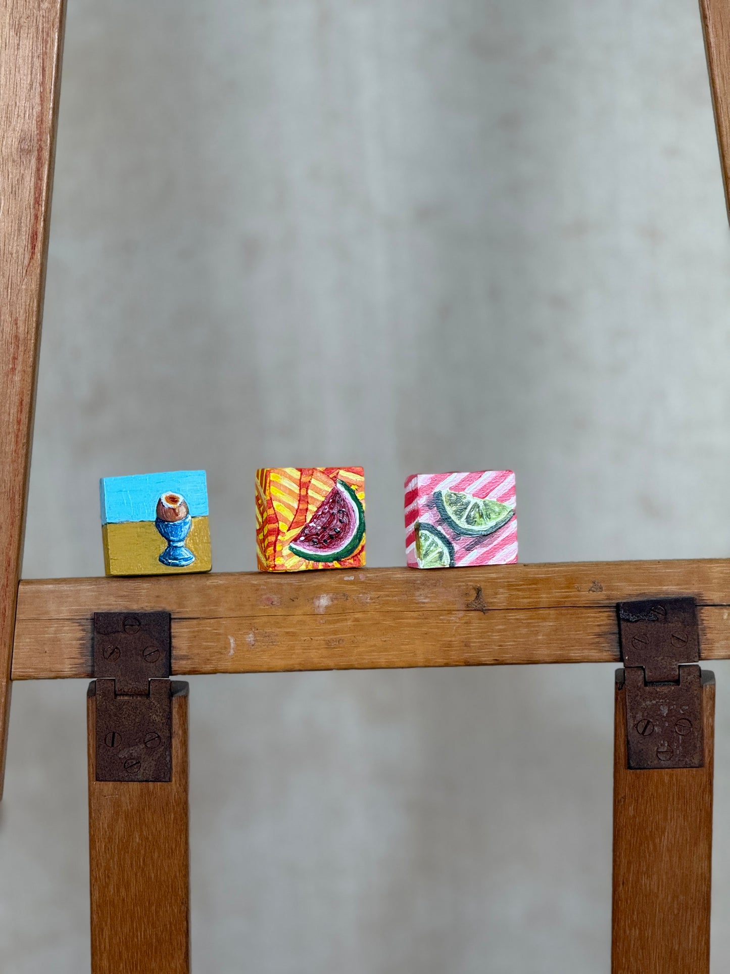 Miniature Egg Painting by Ashley Kay, Norwich Artist