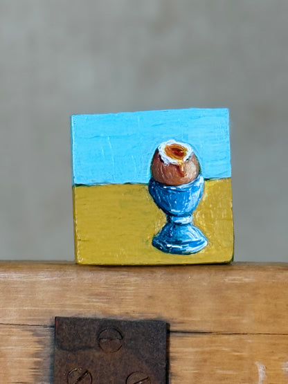 Miniature Egg Painting by Ashley Kay, Norwich Artist