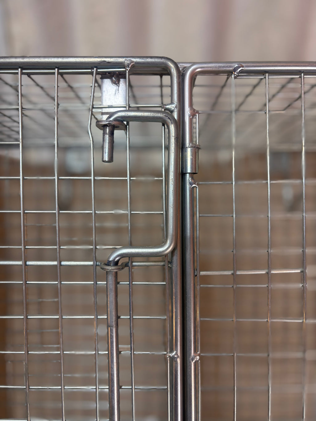 Industrial Vintage Wire Mesh Locker latch