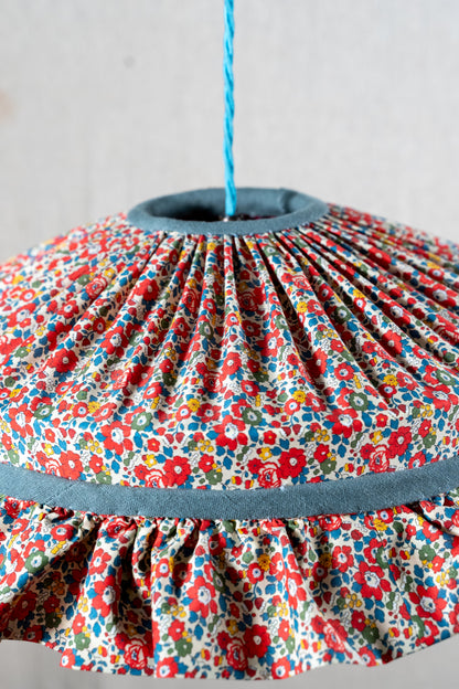 Liberty Betsy Red Ruffle Carousel Shade