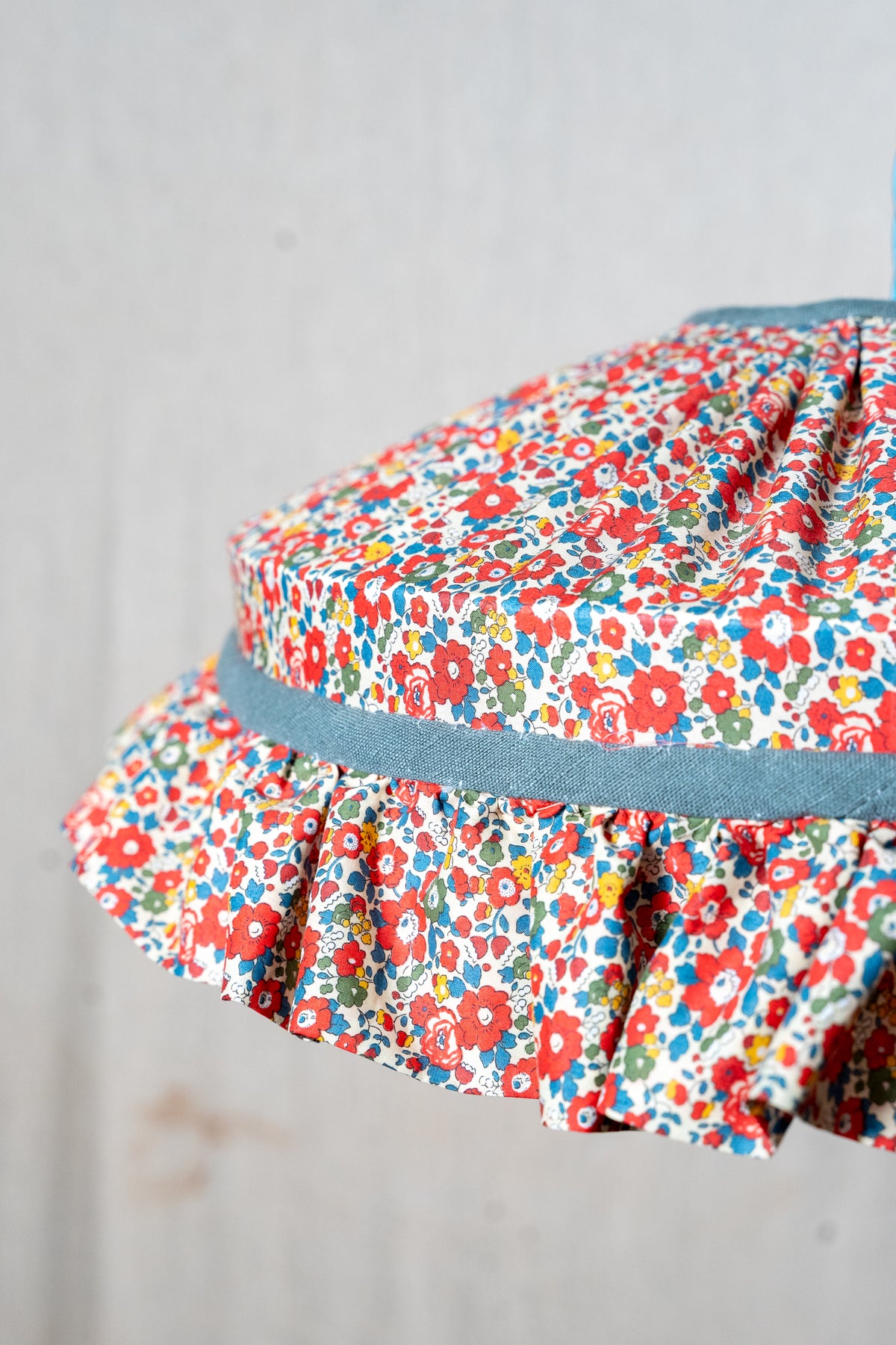 Liberty Betsy Red Ruffle Carousel Shade